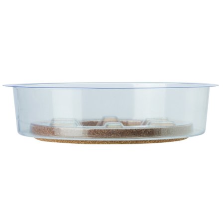 MIRACLE-GRO Miracle-Gro 1.5 in. H X 10 in. D Cork/Plastic Hybrid Plant Saucer Clear SMGCKV10